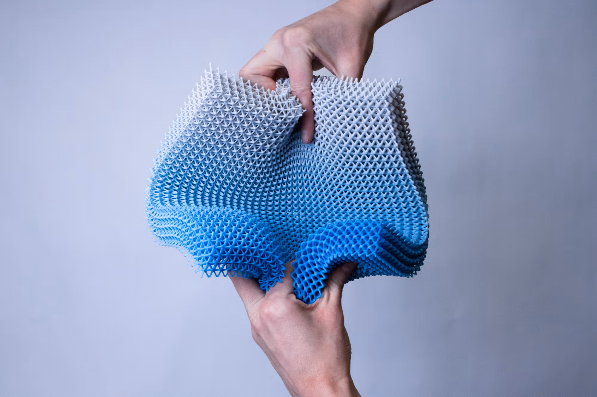 Silikon-Gitterstruktur · Multi-Durometer-Lattice